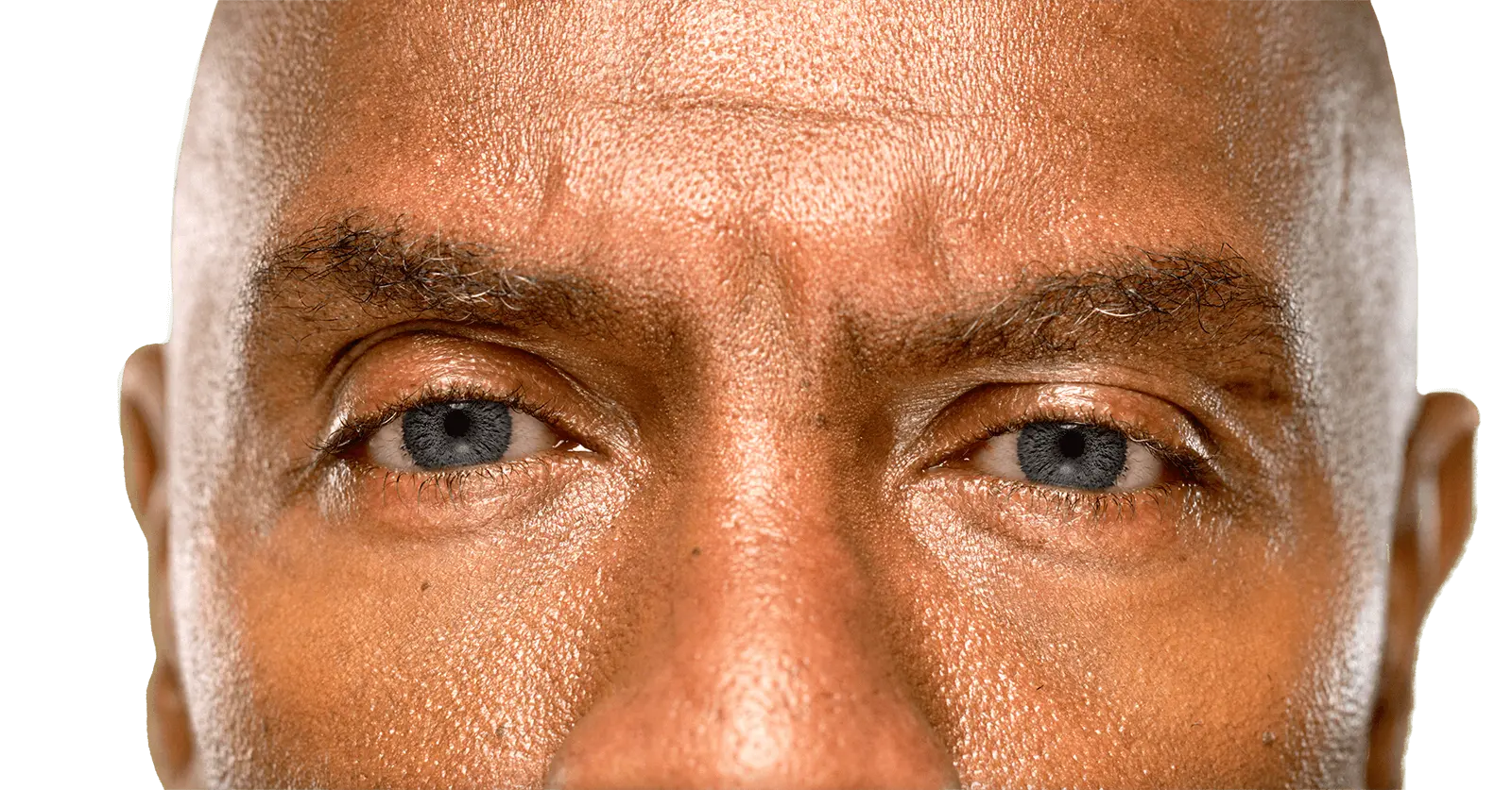 Close up of man's eye. Eye drops for dry eyes.